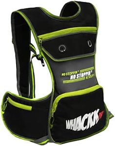 Whackk Whizz Running Bag |Unisex Camping & Hiking | Hydration Pouch Compartment w. Connecting Water ducts Pockets |Exercise & Fitness|Motorcycle Trekking Outdoor (Bladder Not Included) (Green)