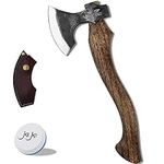 The Crafter - Carving Axe with Sheath- Camping Hatchet - Forged Steel Axe with Leather Sheath - Survival Axe for Wood Splitting and Chopping - Bushcraft Hatchet - Perfect for Outdoor Adventures