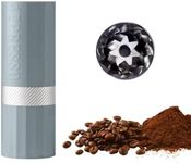 1Zpresso Q Air Manual Coffee Grinder-Gray, Mini Slim Travel Sized Fits in The Plunger, Stainless Steel Conical Burr, Numerical Adjustable Setting for Pour Over French Press Cold Brew