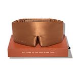 DROWSY Silk Sleep Mask. Face-Hugging, Padded Silk Cocoon for Luxury Sleep in Total Darkness. (Pumpkin Spice)