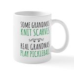 CafePress Real Grandmas Play Pickleball Mugs 11 oz (325 ml) Ceramic Coffee Mug