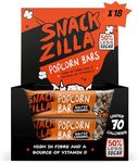 SNACKZILLA Salted Caramel Popcorn Bars, 62 Calories, Healthy Snacks For Adults & Kids Snack Bars, Pop Corn Cereal Bars, Vegetarian Snack, High Fibre Bars & Vitamin D, Lunchbox Snack, (18 x 19g)