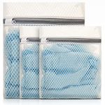 Delicates Wash Bags, GOFRIEND Laundry Bags Zippered Washing Machine Fine Mesh Bag for Delicates Blouse, Hosiery, T-shirt, Socks, Underwear, Bra, Lingerie Baby Clothes (3 SET)