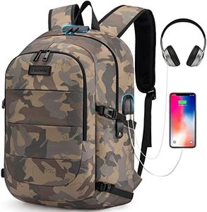 Tzowla Travel Laptop Backpack Water Resistant Anti-Theft Bag with USB Charging Port and Lock 15.6 Inch Computer Business Backpacks for Women Men College School Student Gift,Bookbag Casual Daypack