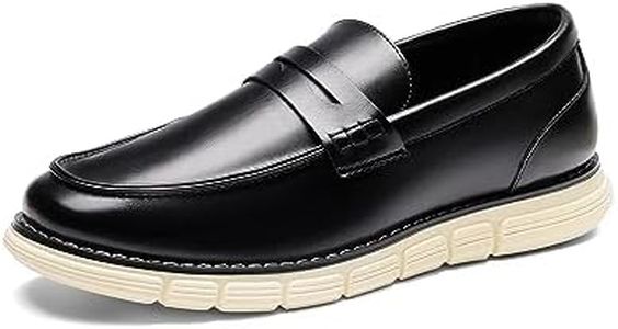 Bruno Marc Men's Casual Dress Shoes Slip-on Lightweight Penny Loafers,Size 8.5,Black,SBLS2349M