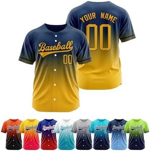 Custom Baseball Jersey Stitched or Printed Name Number Personanlized Shirts Sports Uniform for Men Women Youth