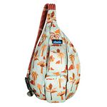 KAVU Rope Sling - Compact Lightweight Crossbody Bag - Vintage Palm, Vintage Palm, One Size, Sling Backpacks