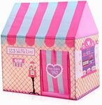 Floving Girls Indoor Outdoor Play Tents Kids Ice Cream and Bakery Shop Playhouse Palace Tents (Pink)