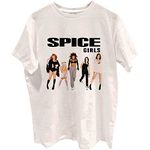 Rock Off The Spice Girls Photo Poses Official Tee T-Shirt Mens Unisex (Medium) White