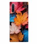 RINPAK Printed Hard Back Case Cover & Compatible for Samsung Galaxy Note 10 | Autumn Leaves Wallpaper (Multicolor) - D1015