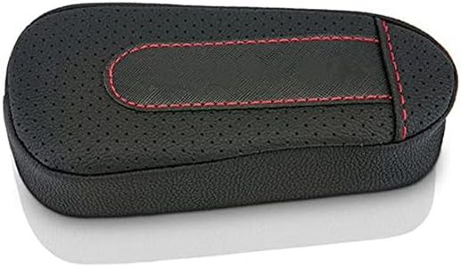 Universel Coussin de Soutien de la Jambe, MoreChioce Coussin pour Accoudoir de Voiture Coussin de Jambe en Cuir PU Microfibre Coussin de Genou Coussin de Cuisse Intérieur Accessoires de Voiture,Noir