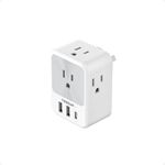 Australia Plug Adapter, TESSAN Canada to Australian Power Adapter with 4 Outlets 3 USB (1 USB C Port), Type I Travel Plug for New Zealand, China, Argentina, Fiji, 1 Pack