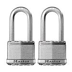 Master Lock M5XTLH Magnum Heavy Duty Outdoor Padlock with Key, 2 Pack Keyed-Alike