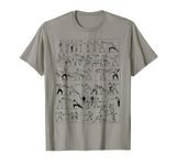 Fencing Vintage Chart Retro Funny Fencing Sports T-Shirt