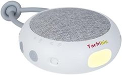 Tachibiu Portable White Noise Machine for Baby with Night Light - Wireless Sleep Sound Machine with 10 Soothing Sounds, Soft Amber Light, Auto-Off Timer, Volume Control, 30hr Rechargeable Battery