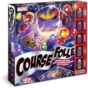 Shuffle - La Course Folle Avengers - Jeu de société Marvel - Enfants & Famille - À partir de 6 ans - De 2 à 4 joueurs