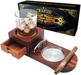 Wooden Cigar Ashtray Whiskey Coaste