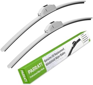 OEM QUALITY 24" + 18" PARRATI Premium All-Season White Windshield Wiper Blades (Set of 2)