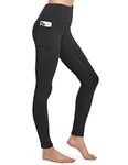 FitsT4 Sports Women's Winter Full Seat Riding Tights Fleece Lined Horse Riding Pants Silicon Grip Horseback Equestrian Breeches with Pockets,Black,M