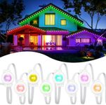 VCOKEN Permanent Outdoor Lights, 63.6ft with 36LED Outdoor Christmas Lights with App Control Remote, DIY Scene Modes Eaves IP65 Waterproof Lights for Christmas, Holiday, Outdoor Decor, Garden Decor