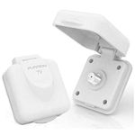 Furrion FTVINB-PS White Non-Metallic Square RV TV Inlet Miniature