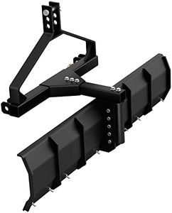 YITAMOTOR 3 Point Rear Grading Blade for CAT 1, Heavy Duty Steel Scraper,52 inch Width