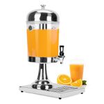 Nisorpa Beverage Dispenser with Stand, 2.2 Gallon 8-L Party Drink Dispenser, Stainless Steel Juice Dispenser with Ice Core and Spigot, Punch Dispenser for Kitchen & Home Bar,BBQ,Picnics, Banquet