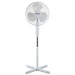 Schallen 16" Electric Oscillating Floor Standing Tall Pedestal Air Cooling Fan (White)