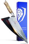 DALSTRONG Chef Knife 8 inch Blade - AUS-10V Japanese Steel - Full Tang - Olive Wood Handle - Chef's Knife - Shogun Series - Razor Sharp Kitchen - Professional Premium Sheath