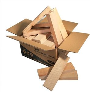 CONSDAN Wood Chips for Smoker, USA Grown Oak Pizza Oven Wood, BBQ Cooking Natural Wood Chunks, Kiln Dried Firewood, Smoking Wood Chips, All Natural Barbecue Smoker Blocks for Smoking Meat (12 LBS)