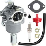 ZAMDOE Carburetor replacement for Briggs and Stratton 590400 796078 591731 796109 594593 697141 697190 31H777 14HP 17.5HP 18HP 21HP Engines Lawn Mower Tractor with Spark Plug