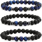 MengPa Mens Beaded Bracelets Matte 