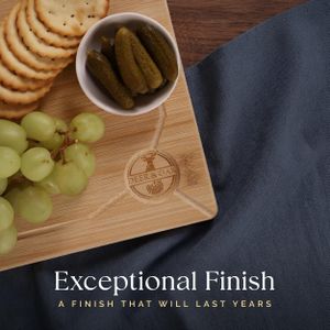 Deer & Oak Large Bamboo Cutting Board – Durable Chopping Surface