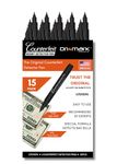 Dri Mark CFD15PK Counterfeit Bill Detector Marker Pen, Made in The USA, 3 Times More Ink, Pocket Size, Fake Money Checker - Money Loss Prevention Tester & Fraud Protection for U.S. Currency (15 Pack)