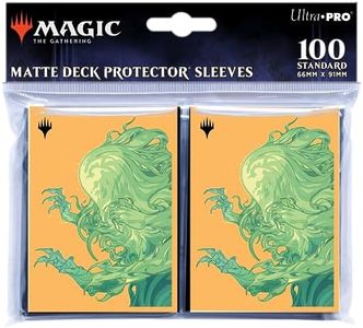 Ultra PRO - Protège-cartes MTG Commander Masters 100 ct de taille standard - Ombnath, œuvre d'art Locus of Mana, finition mate avec technologie ChromaFusion, Protect Magic : The Gathering Cards,