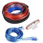 Hlyjoon 4 Guage Amp Kit Car Amplifier Installation Wire 2800W Car o Subwoofer Speaker Install Wiring Cable with RCA/Control/Power/Ground Cable and Fuse Suit