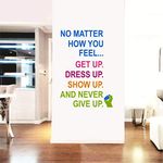 Decal O Decal Vinyl Never Give Up Motivational Quotes Wall Stickers