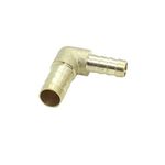 CDQBWKJGFJ 3 Pcs Brass 1/2" x 3/8" Hose Barb Elbow Reducer 90 Degree L Right Angle Barbed Fitting Water Fuel Air