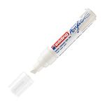 edding 5000 acrylic marker broad - traffic white - 1 waterproof acrylic paint marker - chisel nib 5-10 mm - acrylic paint pen for drawing on canvas, art paper and wood - acrylic markers for pebbles