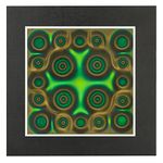 MIKEDE Magnetic Viewing Film, 4" x 4" Green Magnetic Field Display Film, Magnetic Flux Display, Magnetic Filed Detector, Reusable and Automatic Recovery