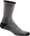 Darn Tough Men's Hiker Coolmax Micro Crew Midweight with Cushion Hiking Sock (Style 1931) - Gray/Black, Large