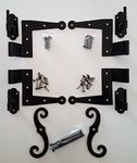 Stainless Steel Colonial Shutter Hardware (1/2" Offset) Complete Window Kit