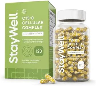 C15:0 Pentadecanoic Acid Supplement | Longevity, Cellular & Membrane Support, Micro-Granule Enhanced Absorption, Phosphatidylcholine, L-Carnitine, Ubiquinol CoQ10 & Tocotrienols – 120ct
