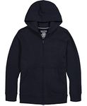 Nautica Boys' Little Long Sleeve Sensory-Friendly Fleece Full Zip Hoodie, Navy, 5, Navy, 5