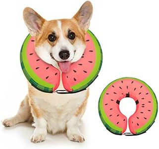 Dog Cone Collar for Small Medium Large Dogs for After Surgery, Pet Inflatable Neck Donut Collar Soft Protective Recovery Cone for Dogs and Cats - Alternative E Collar Does not Block Vision - Pink,S