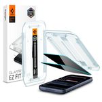 Spigen Glas.tR EZ Fit Privacy Tempered Glass Screen Protector for iPhone 17 Pro / 17, iPhone 16 Pro - 2 Pack