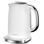 Electric Tea Kettle for boiling water with Temperature Control, 5 Presets and Keep Warm Function for Coffee/Tea Brewing, Stainless Steel Water Boiler, High Power 1500W/1.7L, White