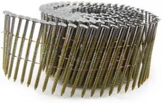 B&C Eagle 238X099HDRC Round Head 2-3/8-Inch X 0.099 X 15 Degree Hot Dip Galvanized Ring Shank Wire Collated Coil Framing Nails (3,000 Per Box)