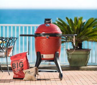 Kamado Joe Classic III Charcoal Grill – Ceramic, Red