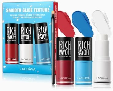 LACHAVA 3PCS Face Paint Sticks, Body Paint for Sports & SFX Makeup